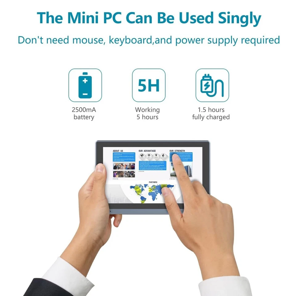 Tablet Window 11 Mini Pc 5.5" Touch Screen Mini Computer J4125 8gb+128gb Wifi sw - Image 3 of 4
