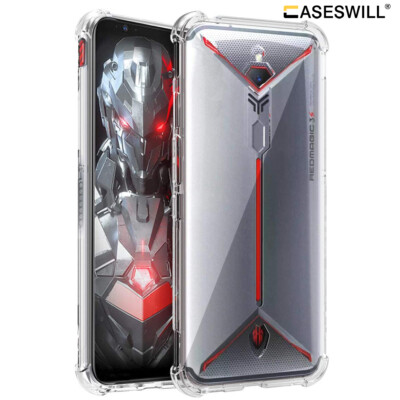 For ZTE nubia Red Magic 5G Slim Clear Flexible Rubber TPU Shockproof Case Cover