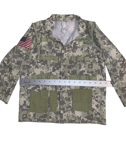 AMSCAN Combat Soldier Halloween Costume for Boys, Medium, with Helmet & Canteen - Picture 4 of 12