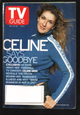 MAG: TV Guide 11/20/1999-Great TV guide-St. Louis Edition-Celine Dion photo c...