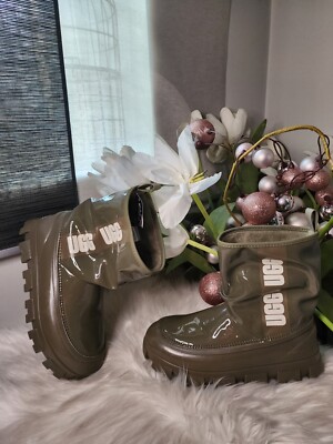 UGG Women's Classic Brellah Mini Boot Green size7 | eBay