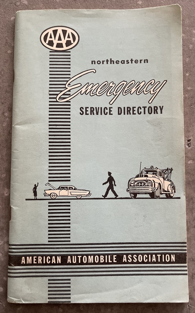 Vintage 1956 American Automobile Association AAA Car Emergency