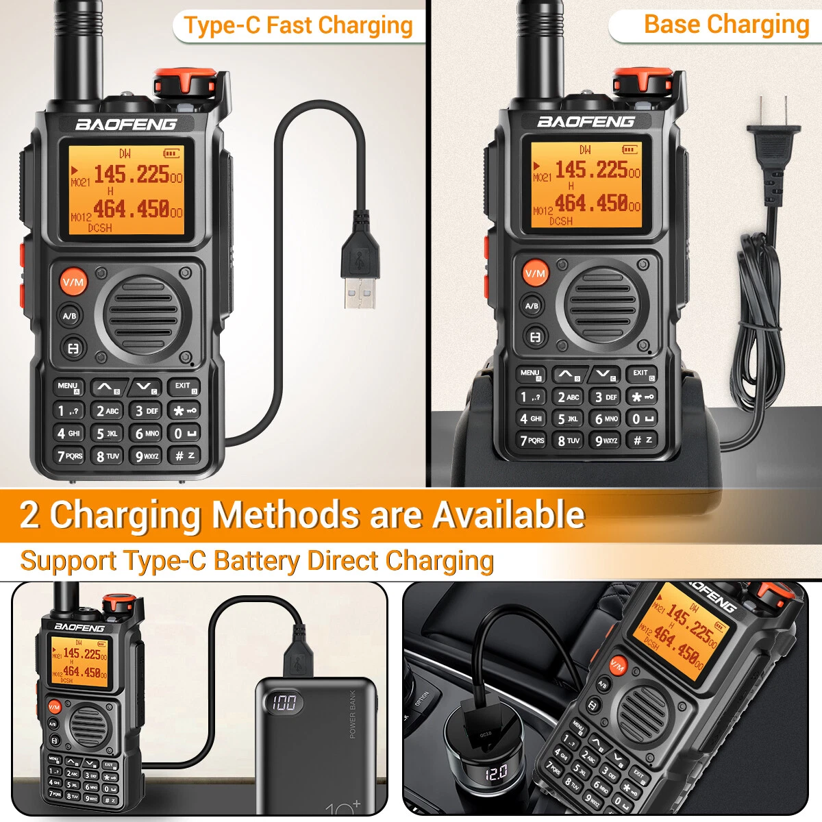 Baofeng UV-K6 Multi Band Walkie Talkie Type-C Long Range NOAA Ham Two Way Radio Baofeng UV-K6 Multi Band Walkie Talkie Type-C Long Range NOAA Ham Two Way Radio