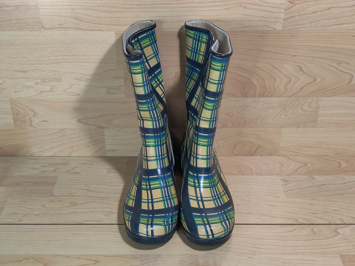 Sperry plaid on sale rain boots
