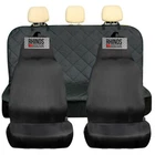 FOR MITSUBISHI L200 - FULL SET OF FRONT HEAVY DUTY + QUILTED REAR SEAT COVERS