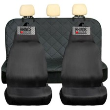 FOR VAUXHALL CORSA D - FULL SET OF FRONT HEAVY DUTY + QUILTED REAR SEAT COVERS