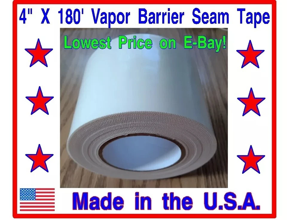 POLYBOND CORPORATION POLYETHYLENE VAPOR BARRIER SEAM TAPE. U.S.A. MADE. YOU WON'T FIND LOWER PRICES!