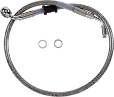 Drag Specialties Extended Stainless Steel Front Brake Line Kit 1741-5813