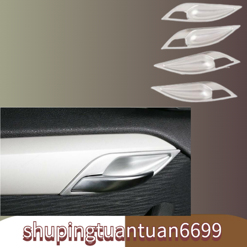 For BMW X1 20102015 E84 ABS Chrome Interior door handle bowl cover