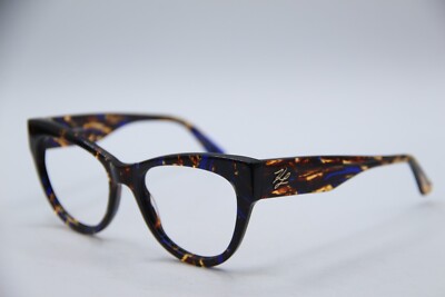 KARL LAGERFELD KL6065 430 BLUE BROWN TORT AUTHENTIC DESIGNER EYEGLASSES 53-18