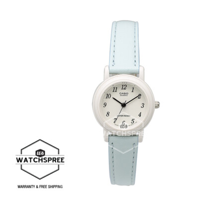 Casio Classic Ladies Analog Blue Leather Strap Watch LQ139L-2B LQ-139L-2B