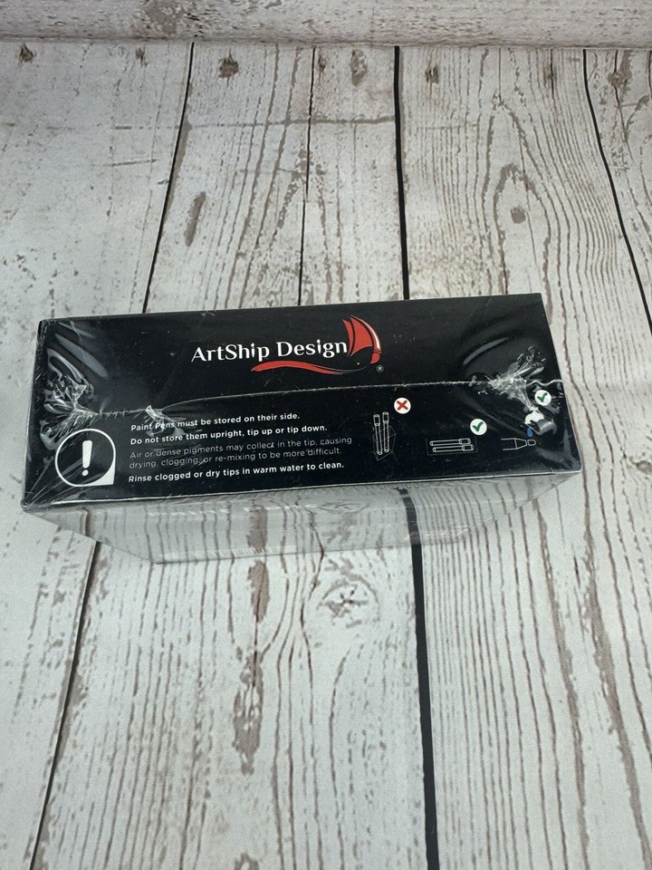 ArtShip Design Acrylic Paint Pens 35 Pack Extra Fine & Medium Tips