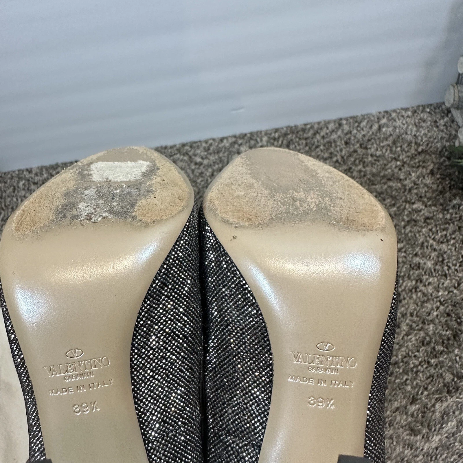 Décolleté Valentino Garavani Cristallo Abbellite Fiocco Scintillante EU 39 5 US 9 5