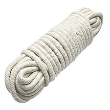 1/4 Inch Natural Cotton Rope, White Craft Clothesline, Used for DIY 52 Feet
