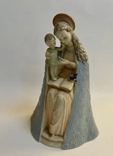 Goebel Hummel Porcelain Figurine Madonna & Child Flower Germany 8.5”