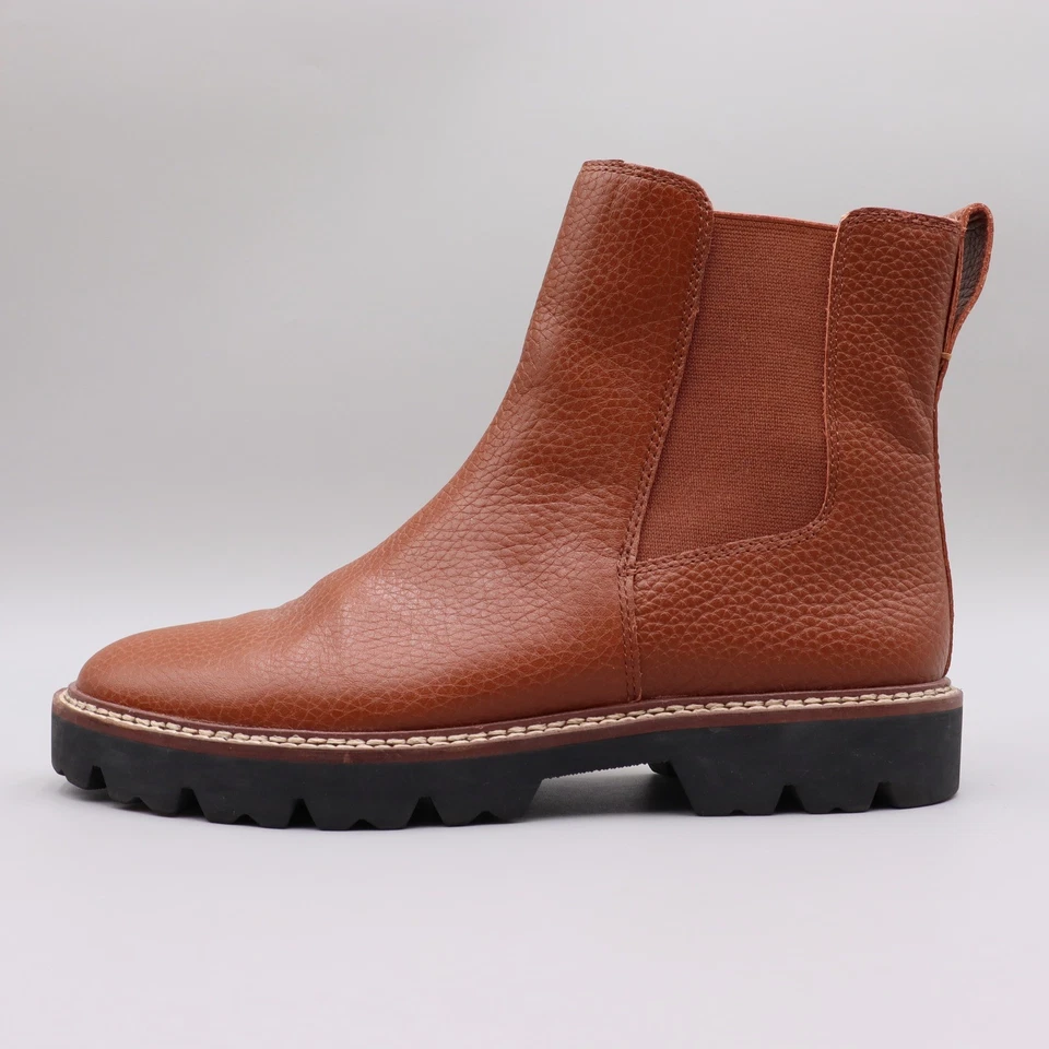 Botas Chelsea Madewell The Citywalk Lugsole Cuero Marrón Mujer Talla 8 Suela Foto 3 de 4