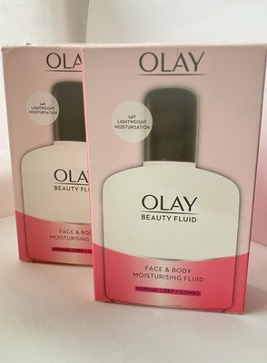 Olay Beauty Fluid Face & Body Moisturising Fluid Normal/Dry/Combo 2 x 200ml