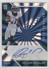 2016 Panini Unparalleled Blue Auto 72/99 Nelson Agholor #35 Auto 2r5