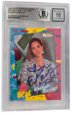 Elizabeth Berkley Signed Saved by the Bell 1992 Pacific Card #86 Beckett Auto 10