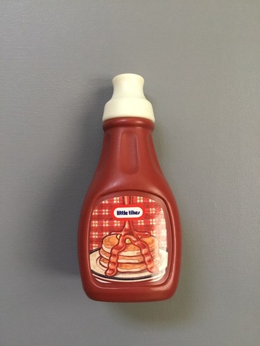 Vtg Little Tikes Pancake Syrup Bottle Plastic Play Pretend Food Snack