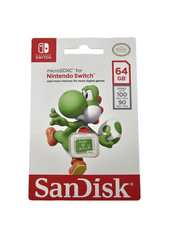 BRAND NEW / SEALED Sandisk 64GB microSDXC Nintendo Switch Yoshi Green - Genuine