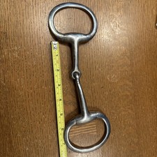5.5 " Thick CURVE Double Joint Mouth Loose Ring Snaffle BIT Horse Farm