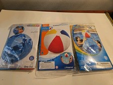 Beach Balls Glossy 20,17, 24inch Round Inflatable Swimming Pool New, Sealed 3e