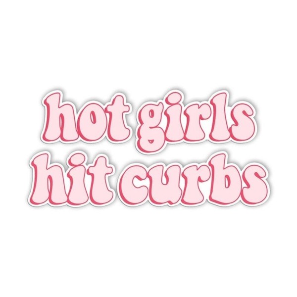 Vehicle Label Aufkleber Hot Girls Hit Curbs Auto Fenster Deko Sticker-image