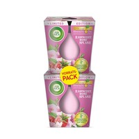 Duftkerze Air Wick Duo 2X Im Glas - Raspberry Rose Splash - ÄTherische ÖLe