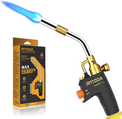 Propane Torch Head, Gj-8000Pro High Intensity Torch Head, Trigger Start Gas Torc