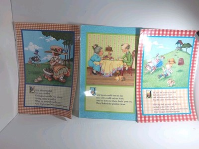 18 X 12  MARY ENGELBREIT 3 Pcs Lot Nursery Rhymes Classroom Posters For Teachers