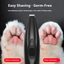 Dog Paw Fur Trimmer Low Noise Cordless Electric Pet Hair Clippers for Cat & Dogs