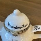 Marci Baum Bros White Teapot Hinged "A Grandmother's Love is a Treasured Gift" — photo 9