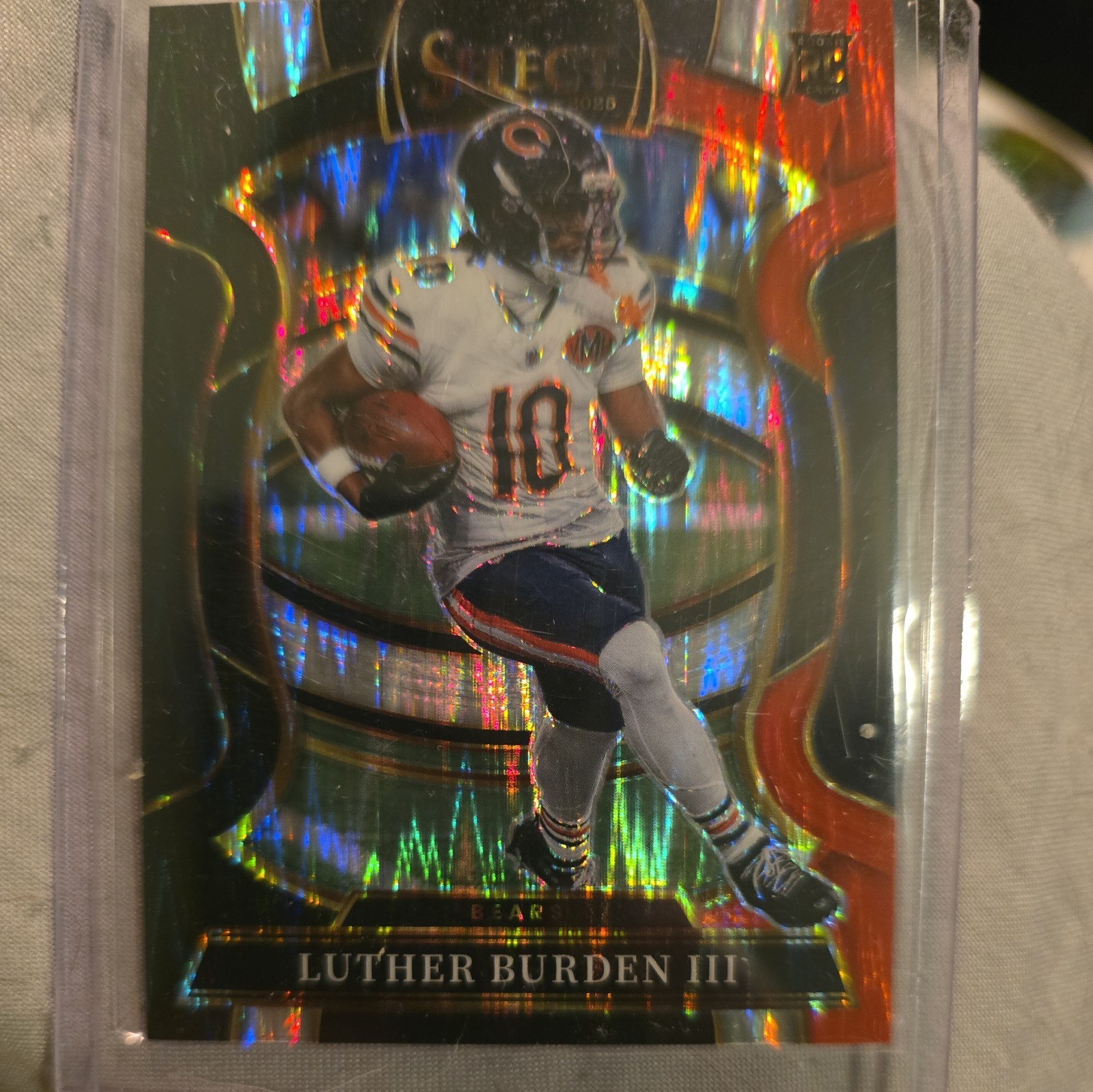 2025 Panini Select - Concourse Luther Burden #72 Black & Red Shock Prizm (RC)