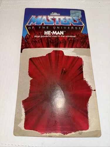 Vintage 1981 Mer-Man G2 8 back cardback He-man MOTU Masters of the Universe 1982