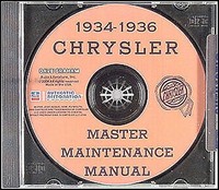 1934 1935 1936 Chrysler Werkstatthandbuch Auf CD Reparaturwartung Service
