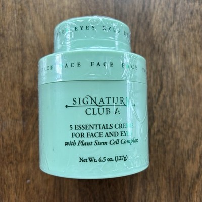 Signature Club A 5 Essentials Face & Eye Cream W/Plant Stem Cells 4.5 oz. SEALED