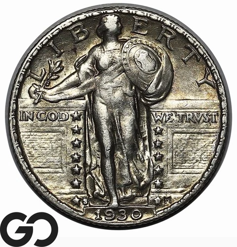 1930-S Standing Liberty Quarter, Choice AU