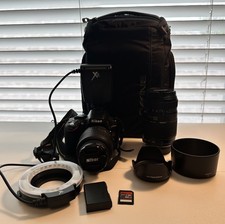 Nikon D5100 DSLR Camera BUNDLE 18-55mm 70-300mm Lenses, Flash, SD, Bag, Battry
