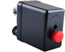 Central Pneumatic Air Compressor Pressure Switch Control Valve Black
