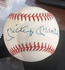 Mickey Mantle Autographed Auto Signed Baseball PSA DNA COA Y