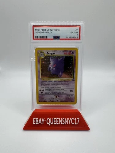 Pokémon Gengar (1999) Fossil 5/62 PSA 6 Holo Unlimited Rare English
