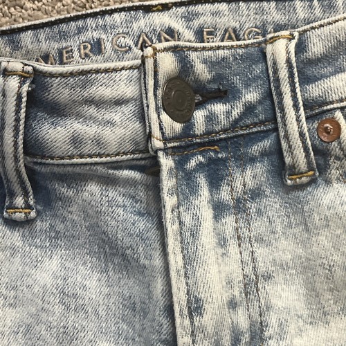 American Eagle Airflex+ Temp Tech Skinny Jeans Herren 28x30 blau helle Waschung Stretch - Bild 5 von 12