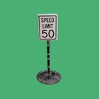 1956-1960 Tonka Hi-Way Road Sign “Speed Limit 50” Original