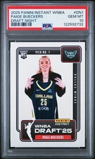 2025 PANINI INSTANT WNBA DRAFT NIGHT #DN1 PAIGE BUECKERS PSA 10 GEM MT RC ROY