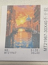 Beautiful canal scene in Venice, Italy Canvas Acrylic Kit Paint by Number