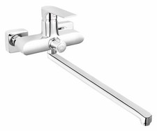 Wannenfüllarmatur mit langem Auslauf und Brauseanschluss Waschbecken geeignet