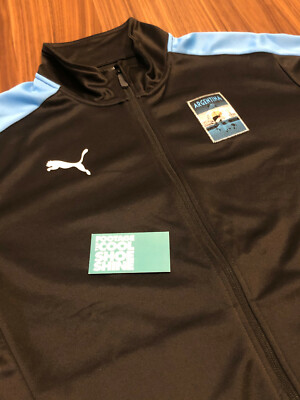 PUMA ARGENTINA #78 SOCCER COPA AMERICA T7 DRYCELL TRACK JACKET BLACK BLUE L