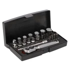 Bahco SL25-BLACK 25 Piece 1/4" Drive Metric Socket & Bit Set 4 - 13mm All Metal