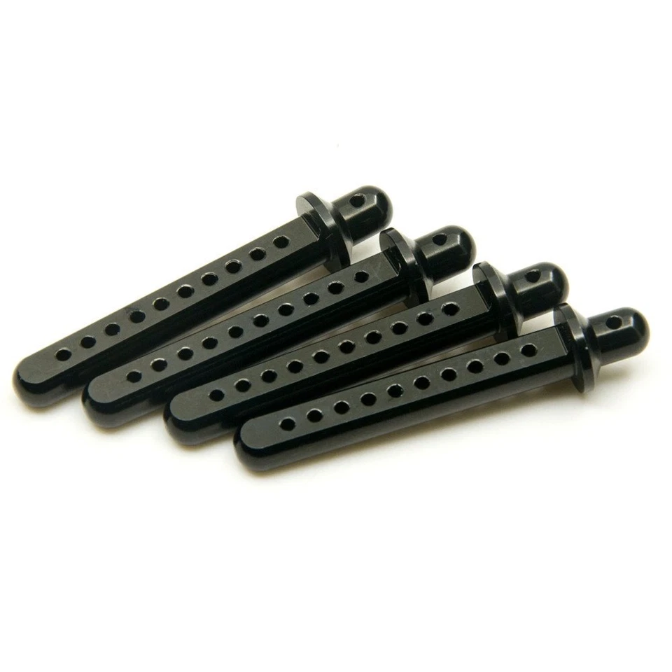RC Crawler Cars Parts Black Aluminum Body Post Mounts 4PCS for 110 SCX10 AXIA... - Image 2 of 4